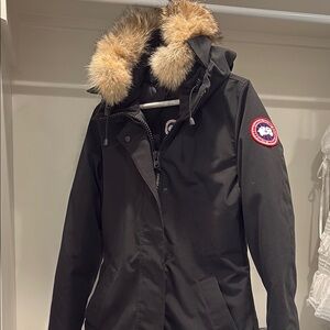 Canada Goose Black Parka with Detatchable Fur Hood